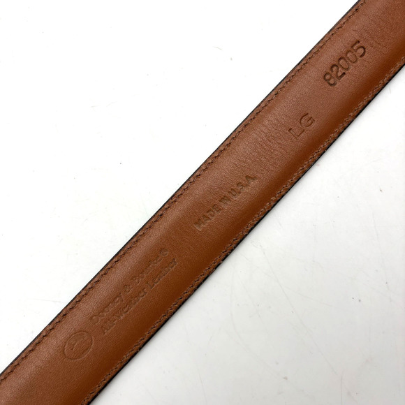 1990s Dooney Bourke 82005 All-Weather Black Pebbled Leather Belt L 32" USA Made - Picture 9 of 16